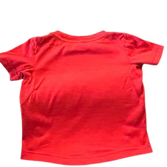 Nike Dri-FIT Toddler Activewear Top Red Short Sleeve Swoosh Logo - Picture 3 of 3